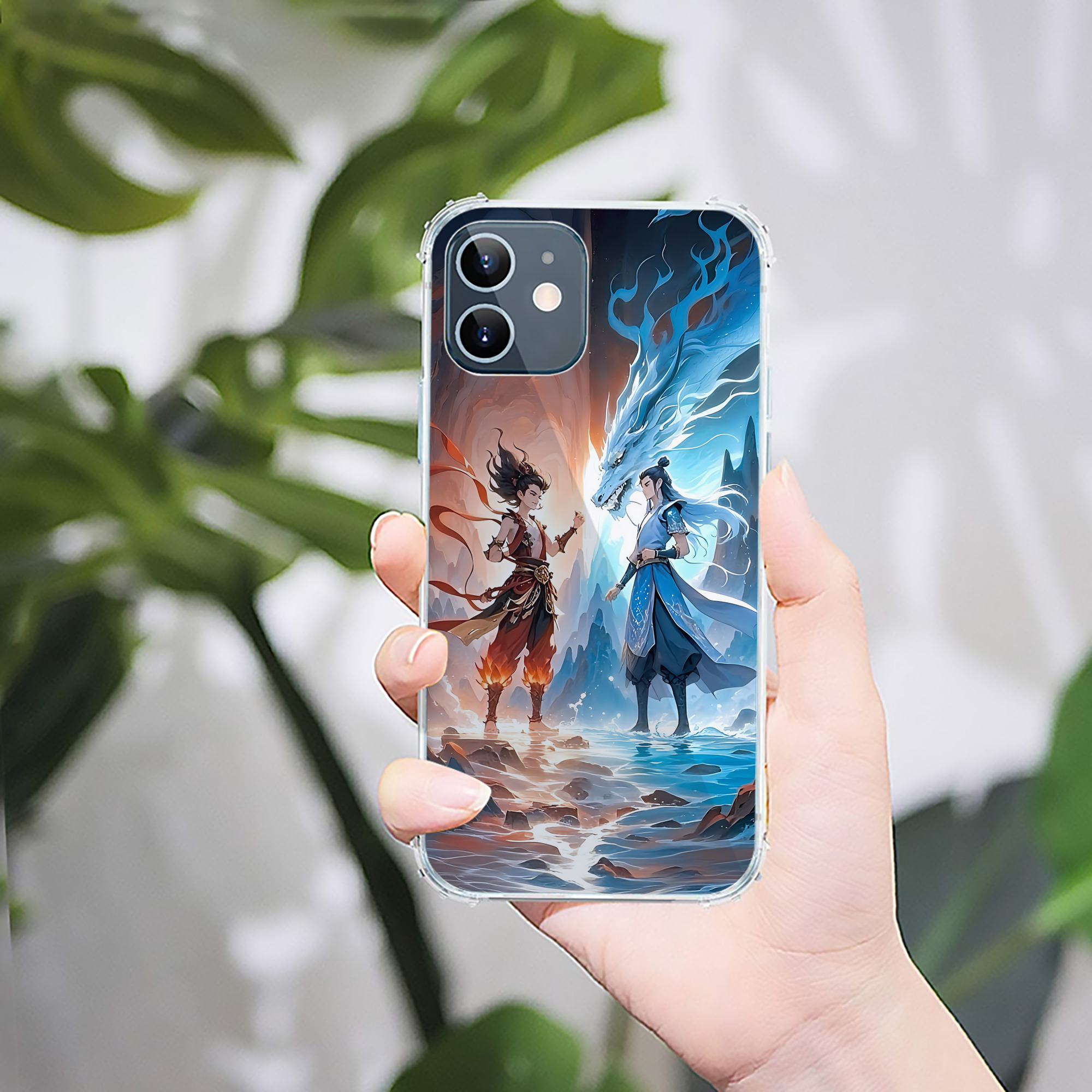（画像用） Ne Zha 2 ナタ 魔童の大暴れ 【iPhone 12シリーズ対応】透明スマホケース（クリアソフトケース）